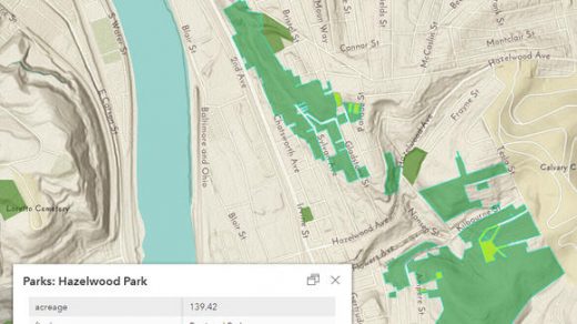 map of Hazelwood Park