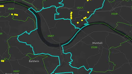 speed humps in District 5 by ZIP code