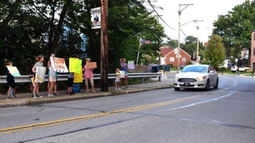 Slow Down Greenfield action on Aug. 25, 2023